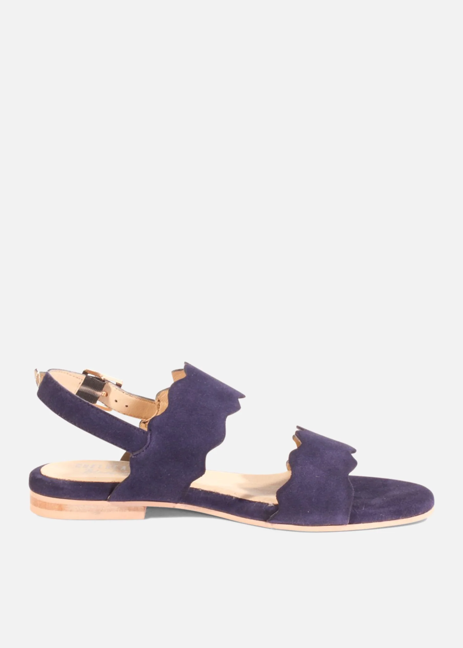 Jarden Suede Scallop Sandals - Image 9