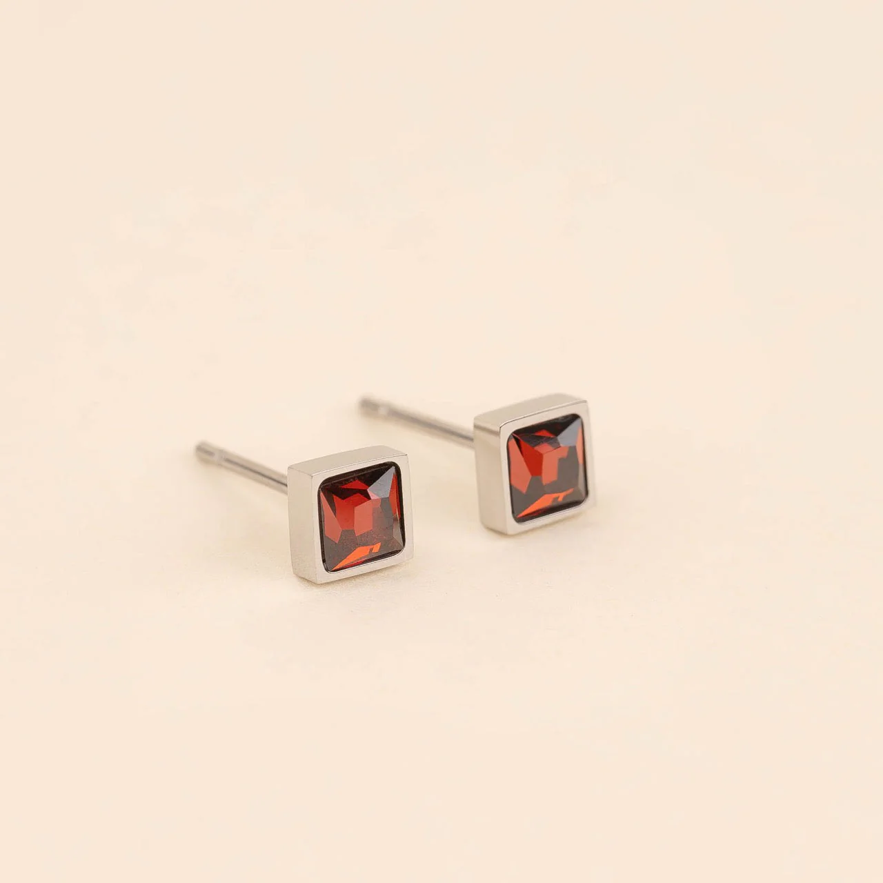 July Birthstone Stud Earrings - Image 3