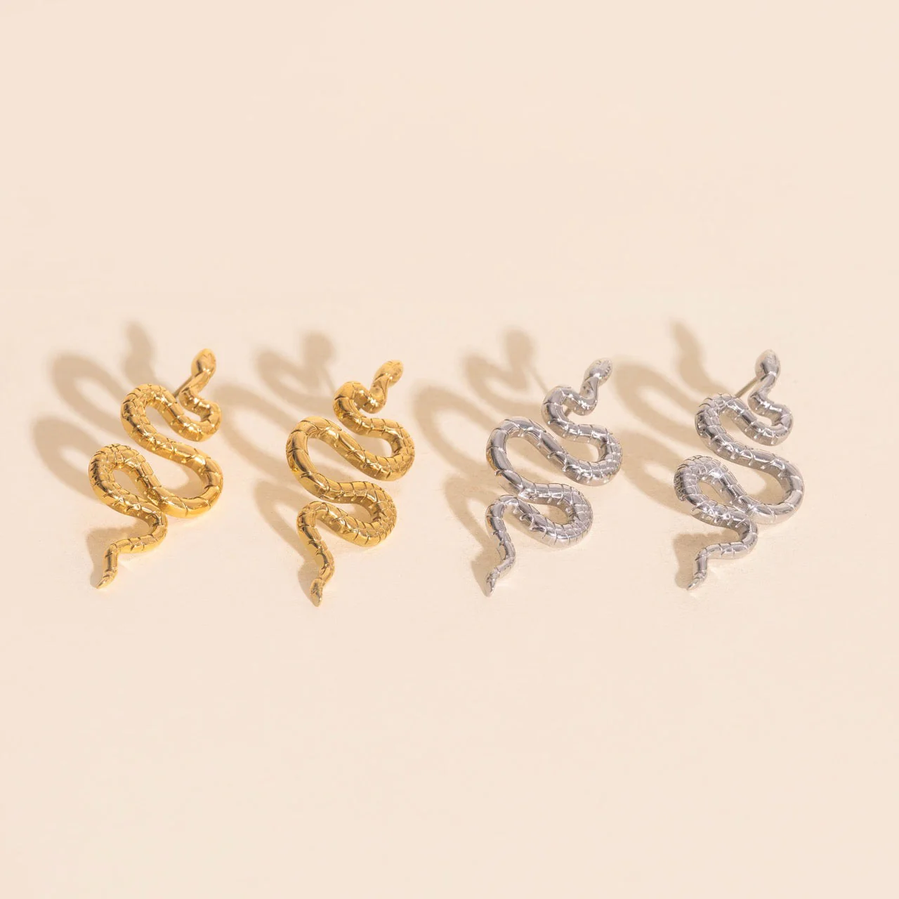 Jumbo Snake Stud Earrings - Image 10