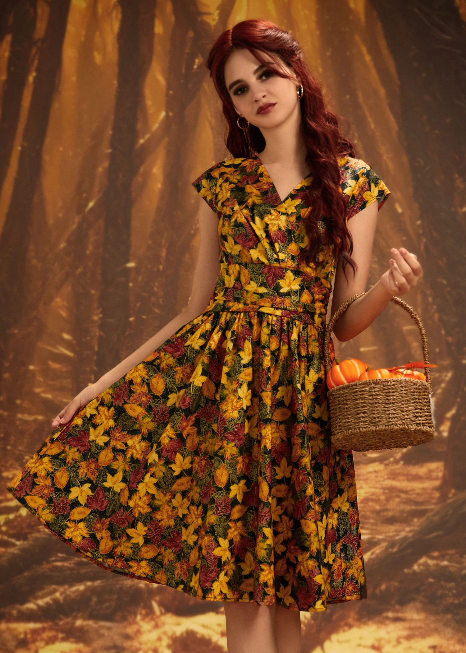 Leaves Greta Dress - Image 10