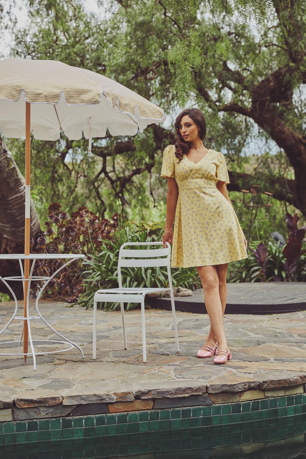 Lila Ditsy Mini Dress - Image 4