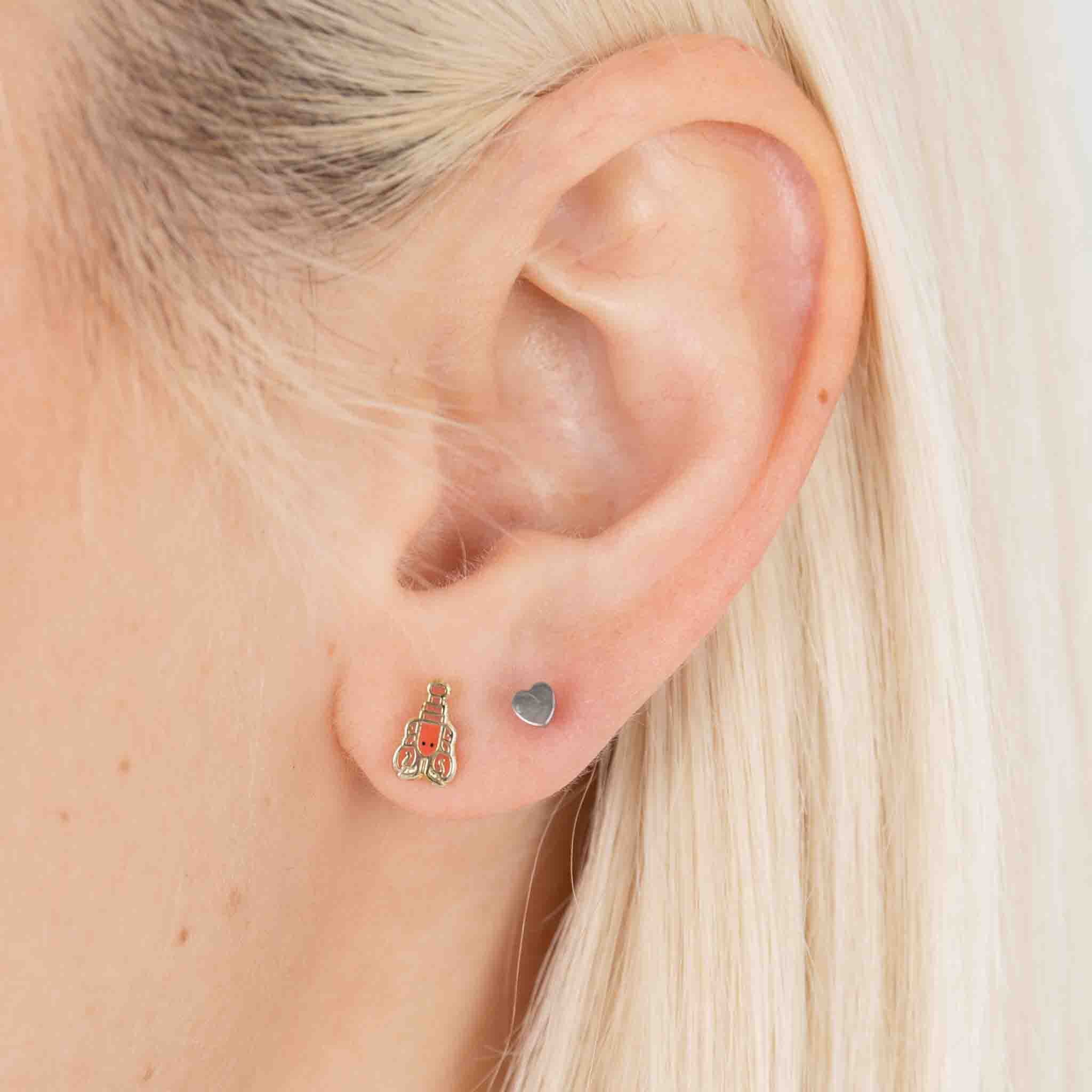 Little Lobster Stud Earrings - Image 2
