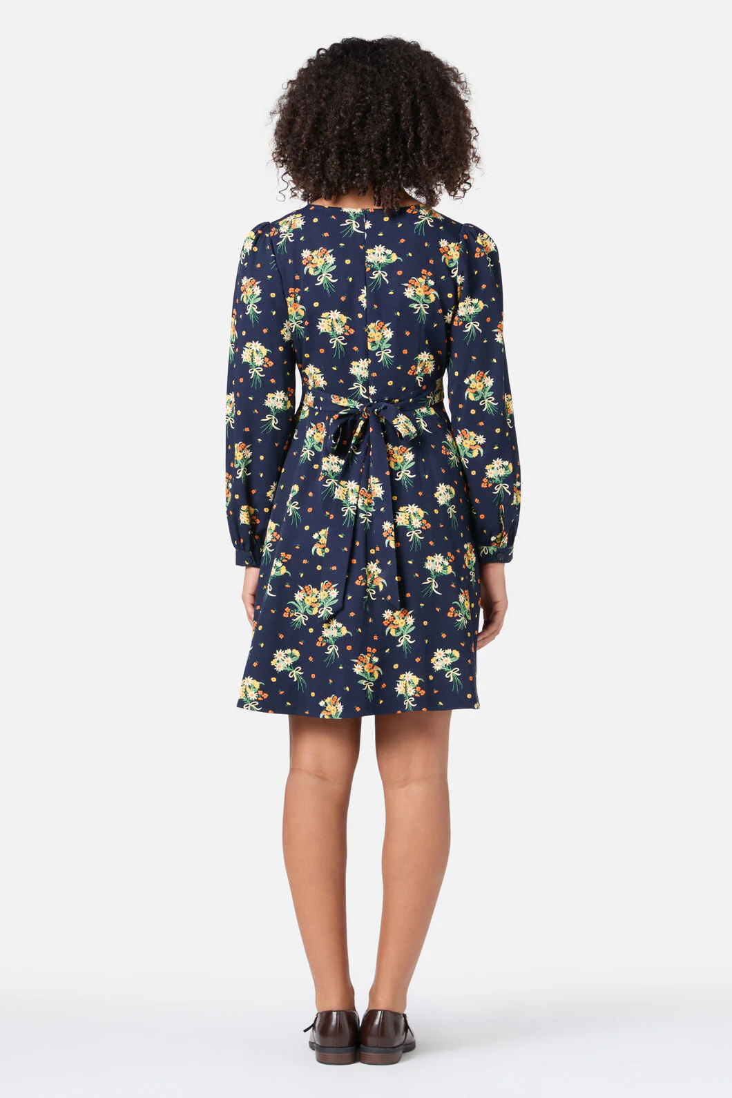 Lucia Floral Sleeved Dress - Image 5
