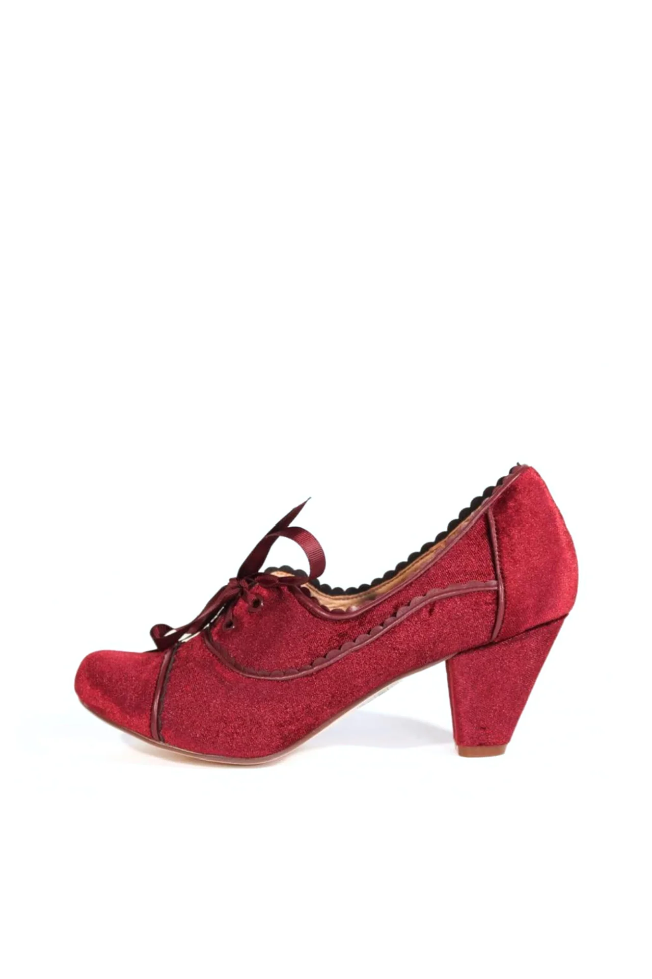 Madison Velvet Retro Heels - Image 4