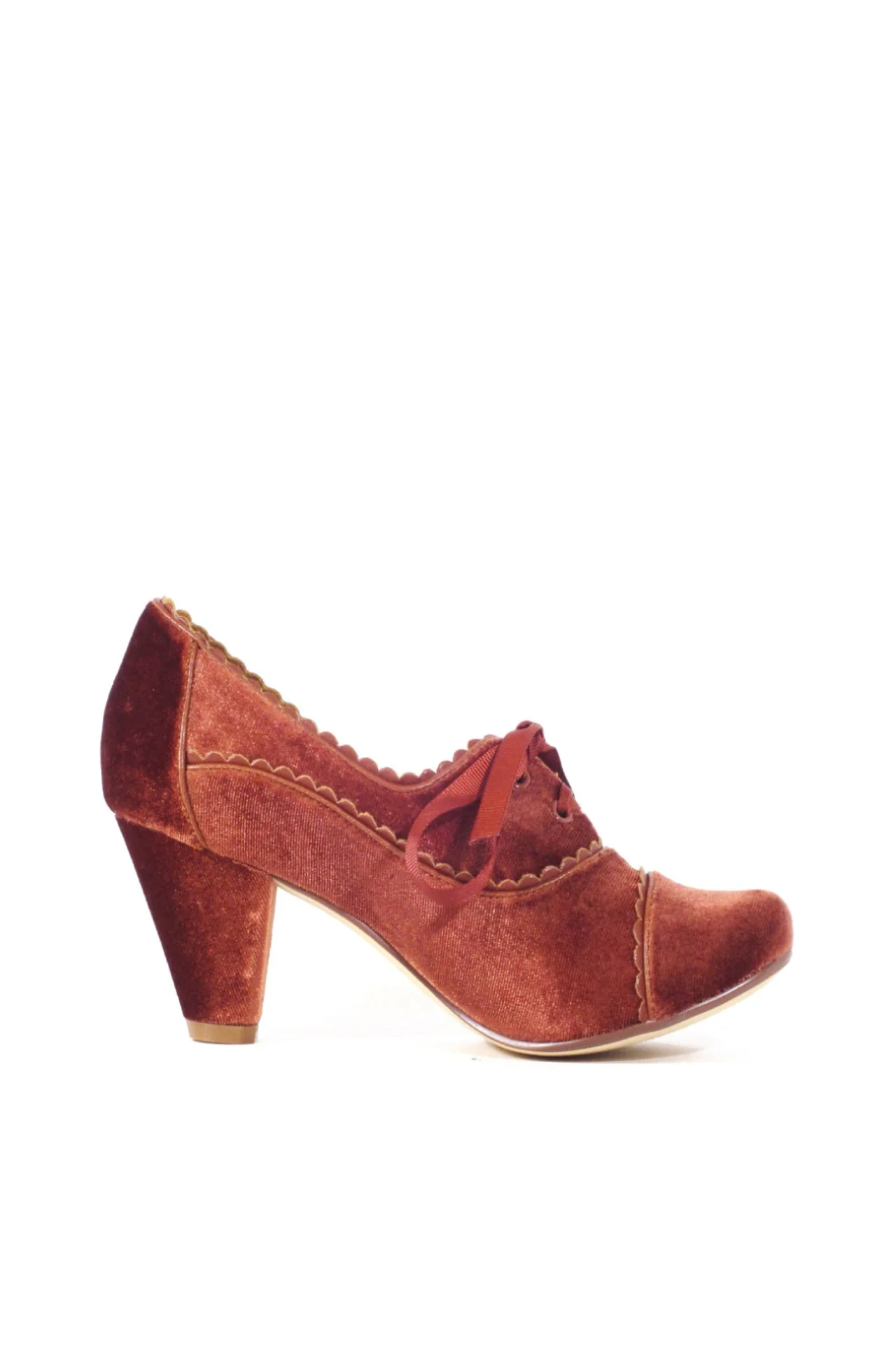Madison Velvet Retro Heels - Image 8