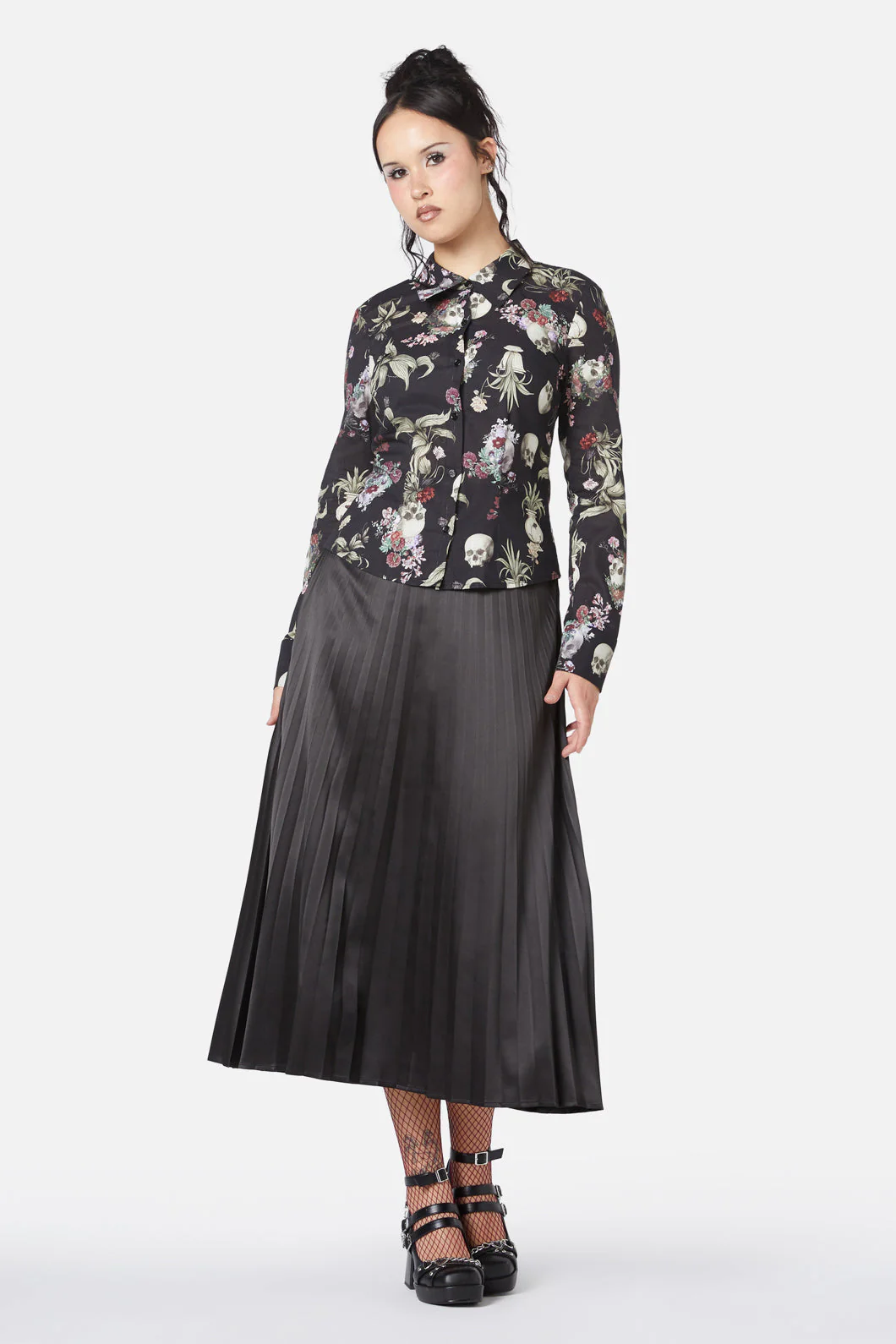 Memento Mori Printed Blouse - Image 3