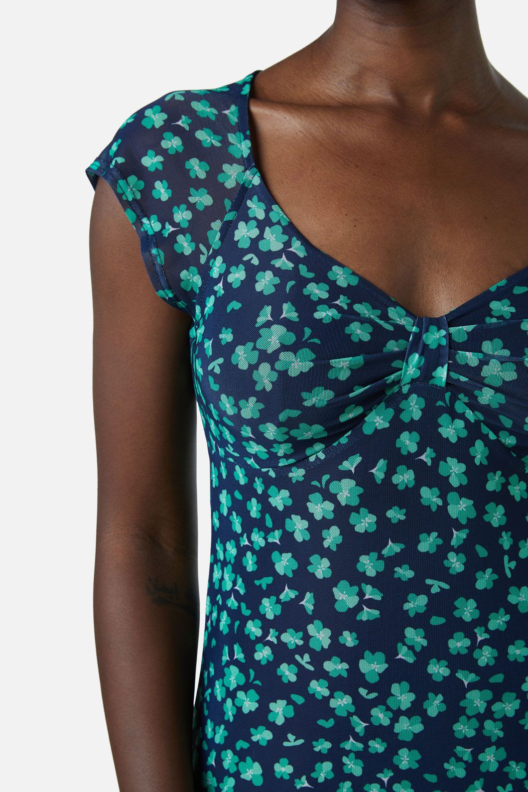 Mille Fleur Mesh Dress - Image 2