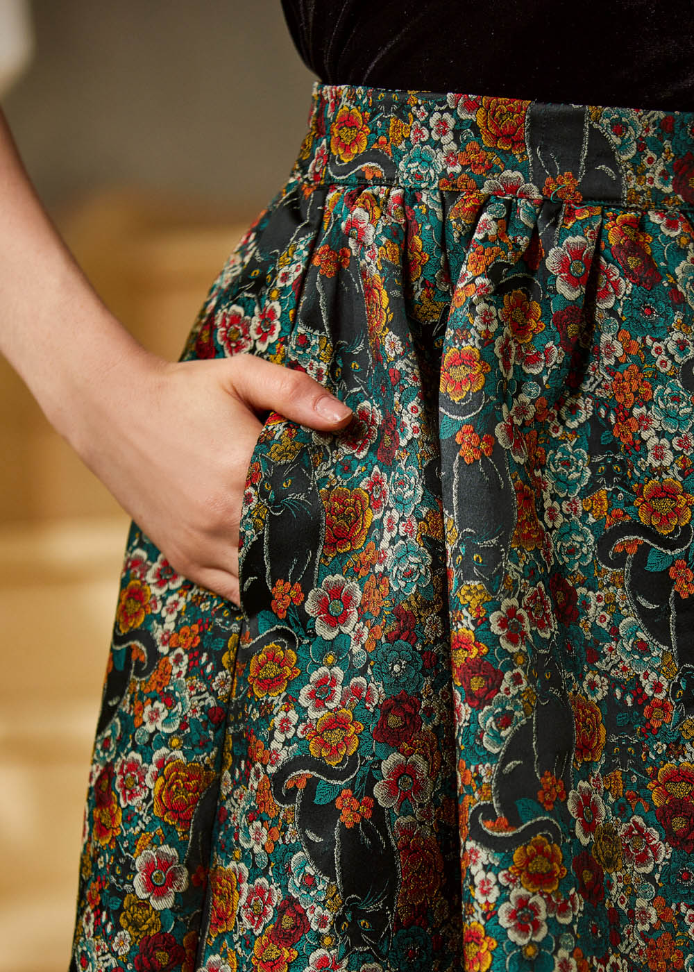 More Than Charming Brocade Skirt - Image 4