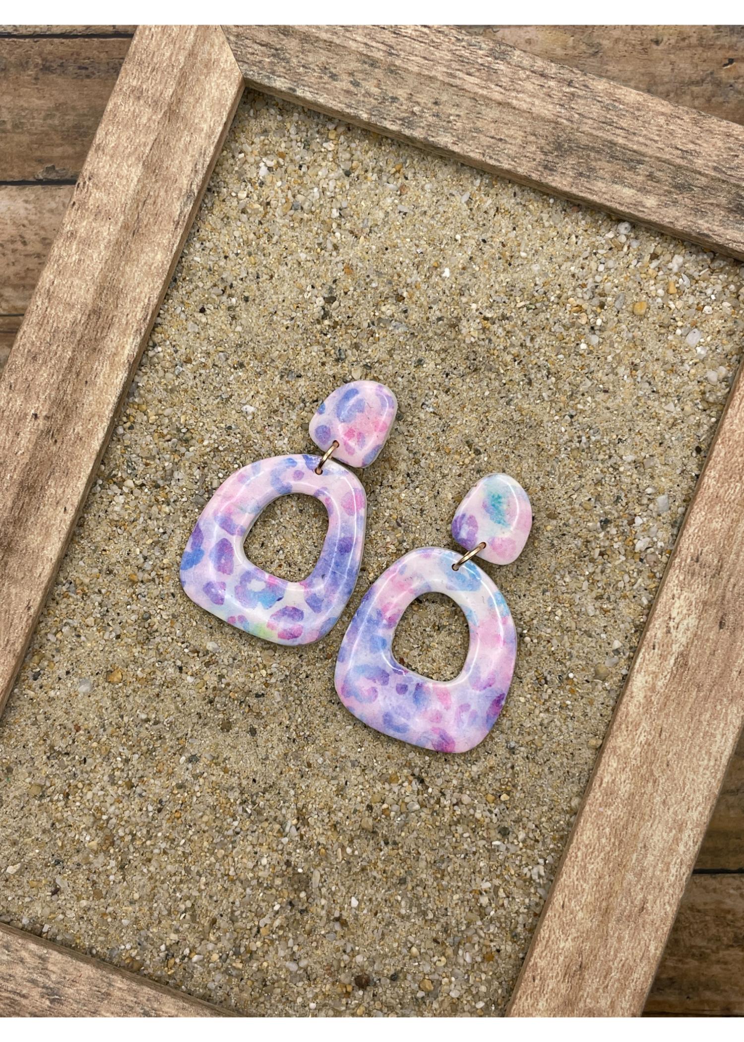 Multi Leopard Printed Earrings - Image 3