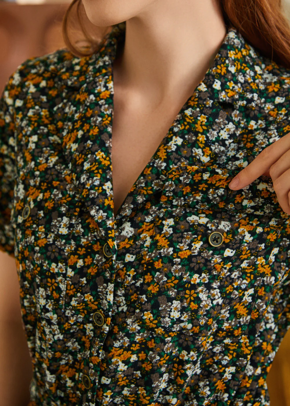 Mushroom About Town Jumpsuit - Ditsy Floral Edition - Image 4