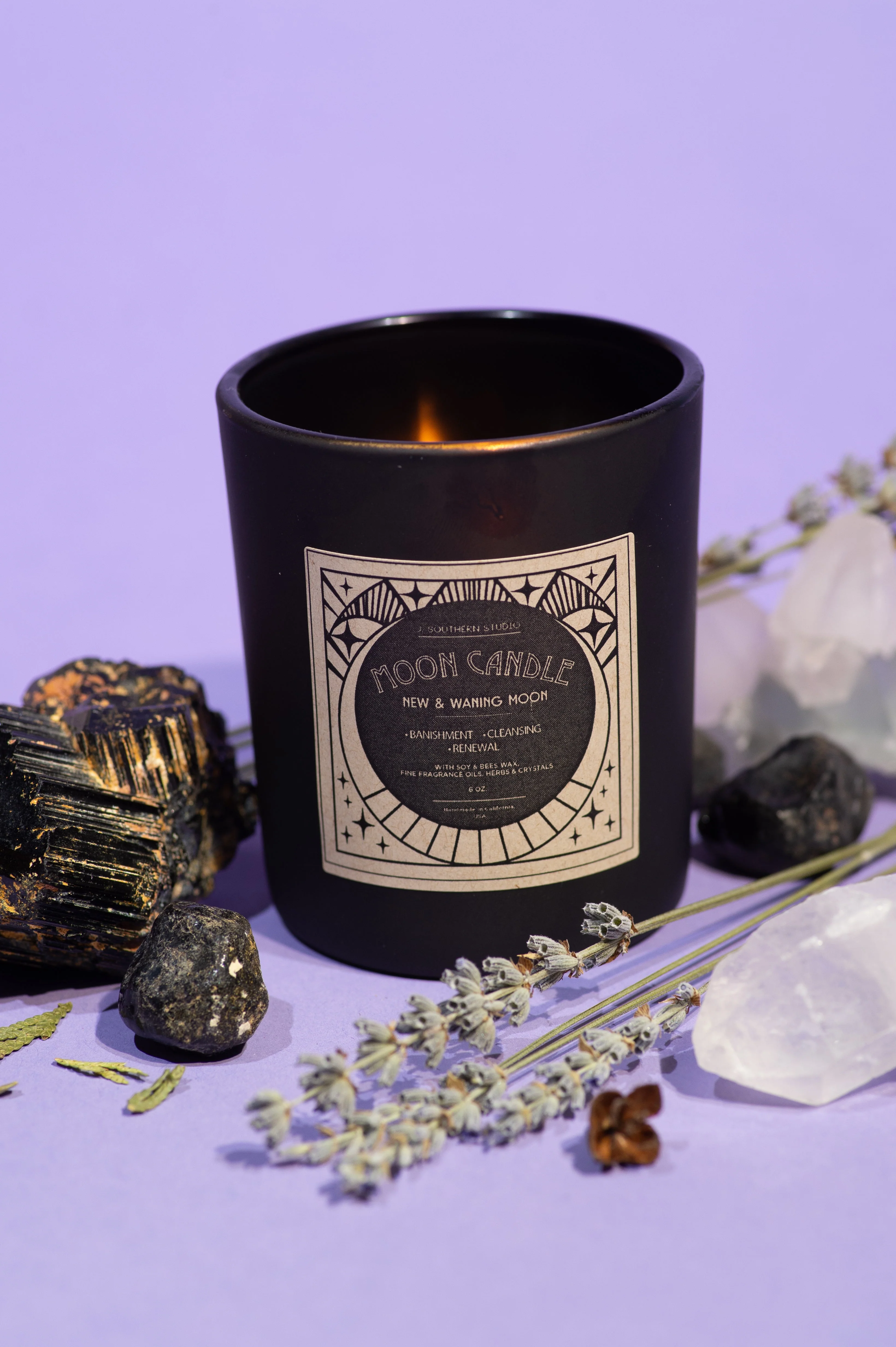 New & Waning Moon Candle - Image 4
