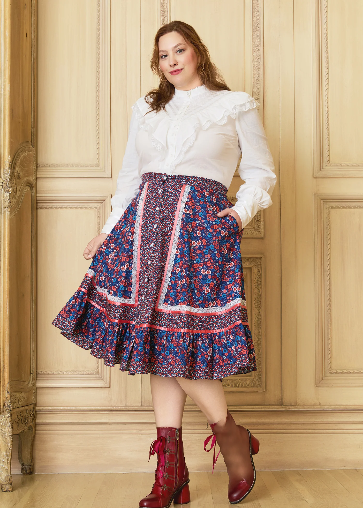 GUNNE SAX for ModCloth's Isabella Midi Skirt - Image 5