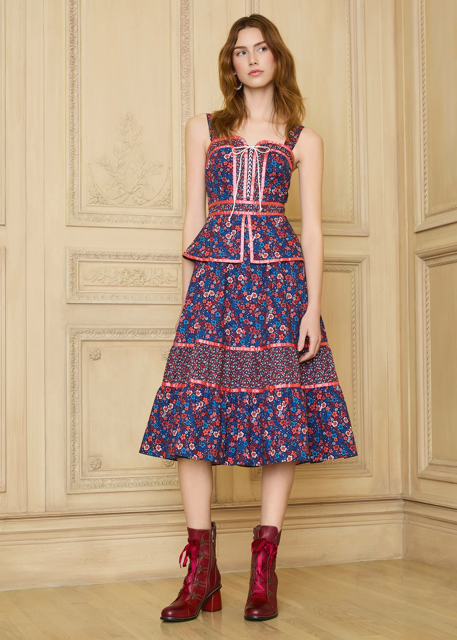 GUNNE SAX for ModCloth Grace Peplum Midi Dress - Image 9