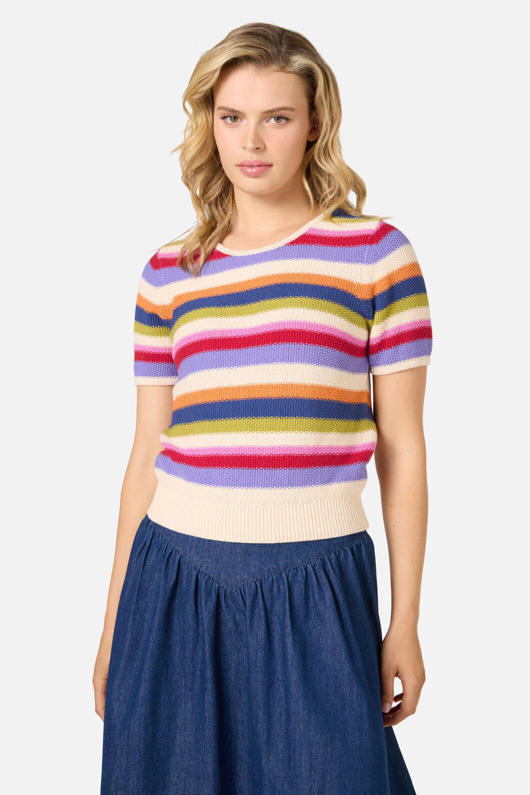 Perri Stripe Knit Top - Image 4