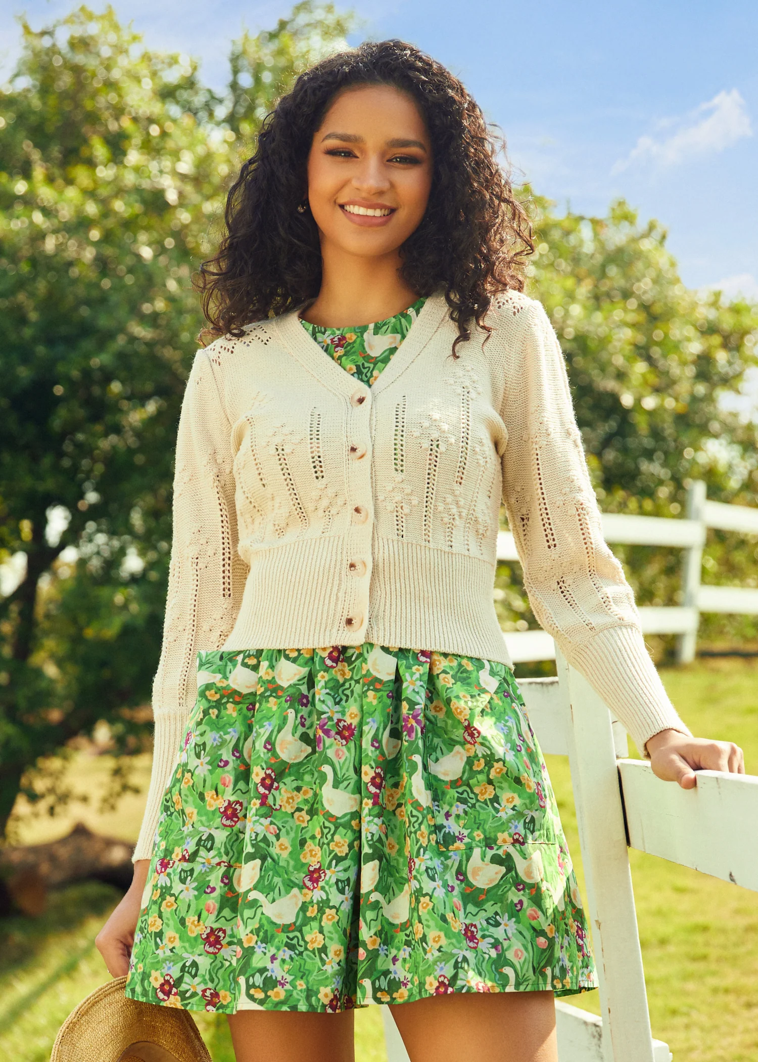 Picnic in the Park V-Neck Cardigan - Image 4