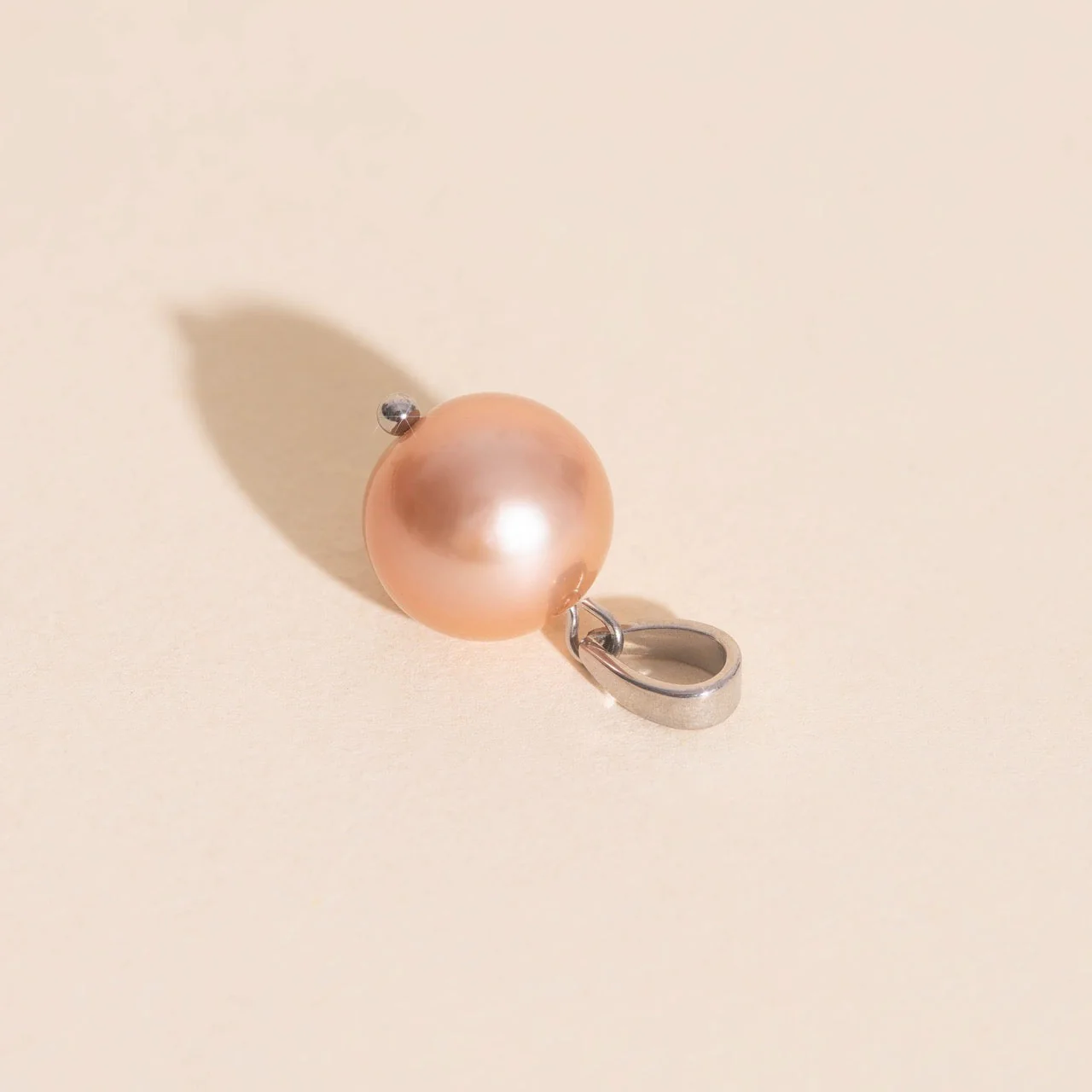 Pink Pearl Necklace Charm - Image 4