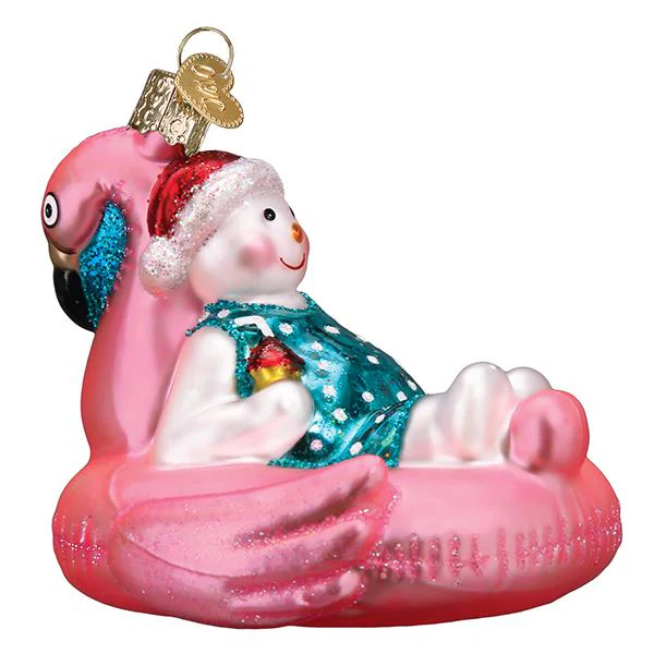 Pool Float Snowman Ornament - Image 4