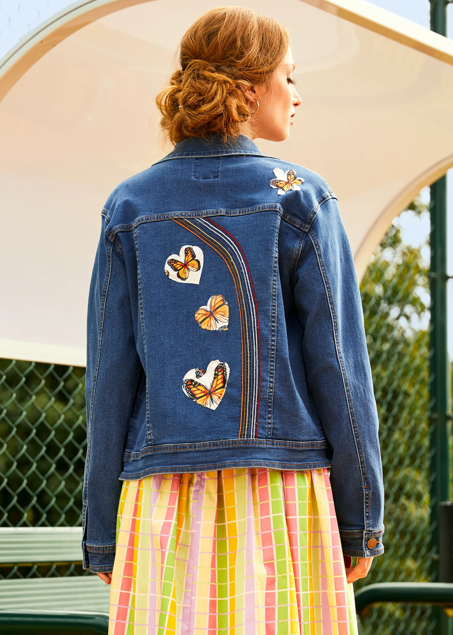 Over the Rainbow Denim Jacket - Image 7