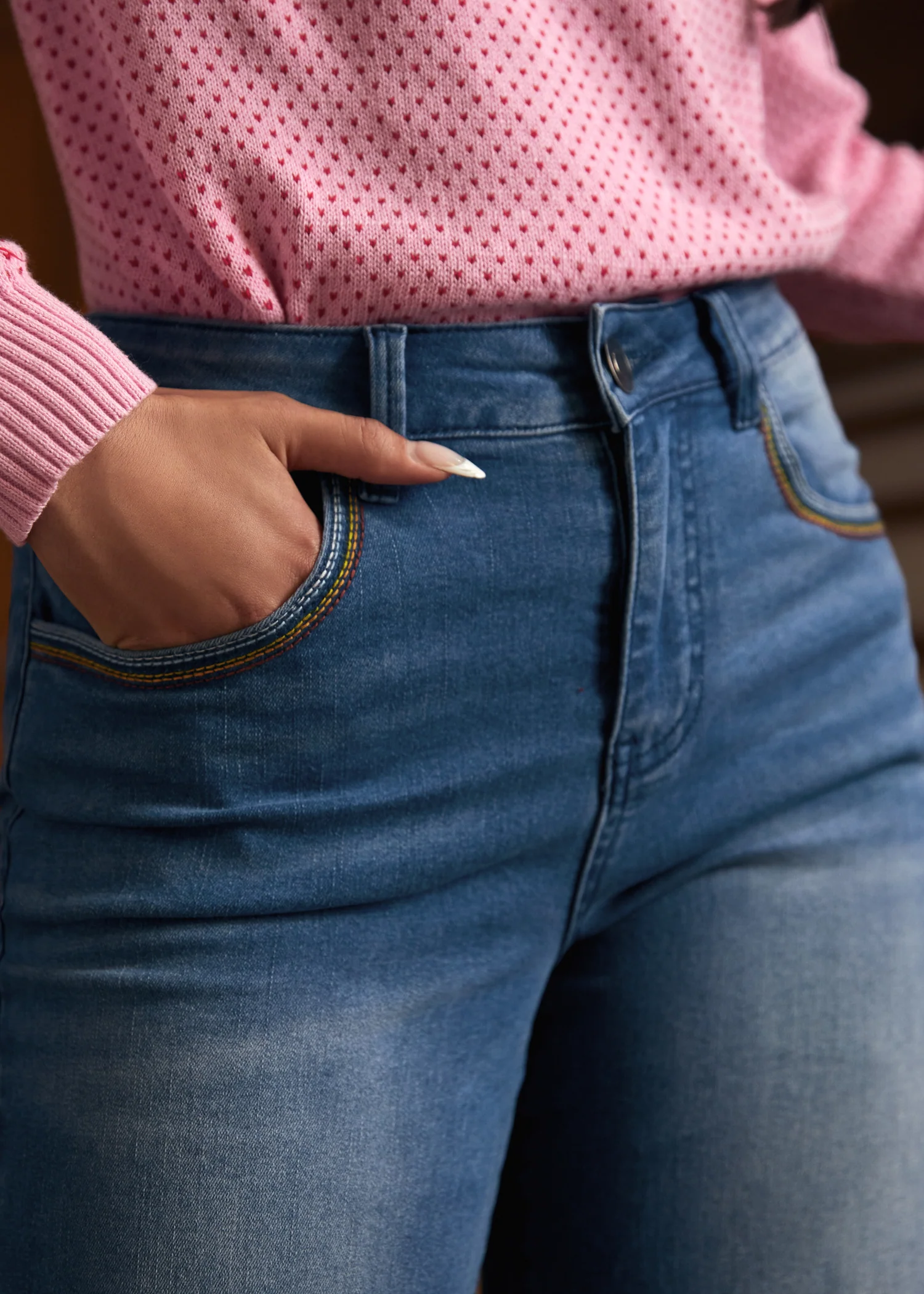 Luck of the Stylish Wide Leg Crop Jeans - Image 8