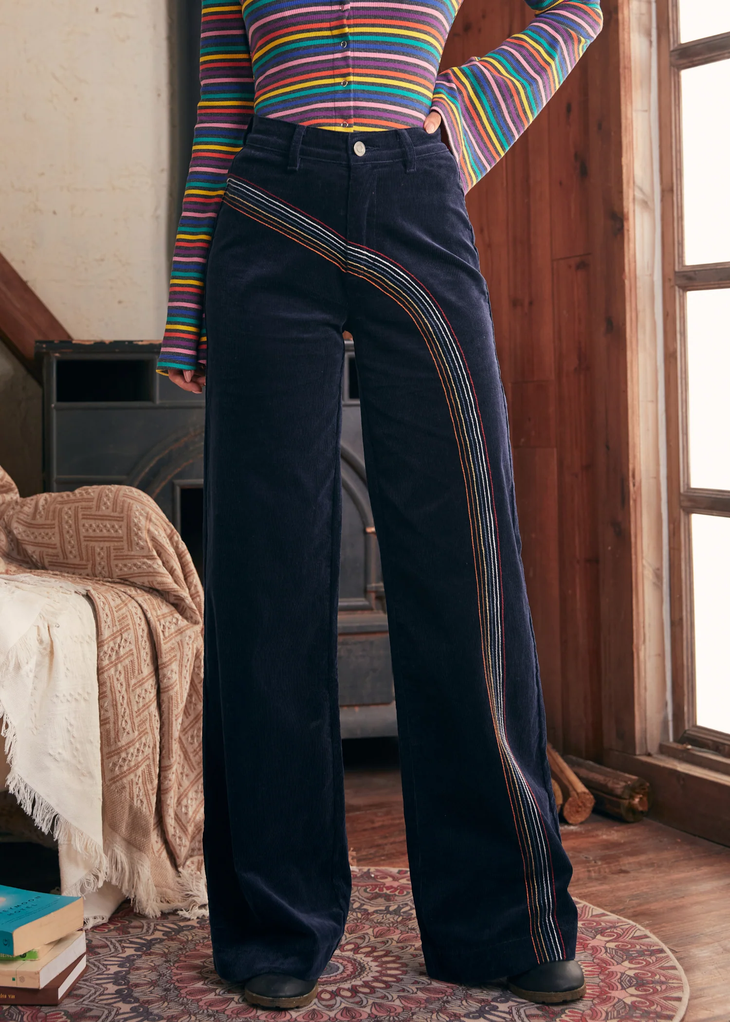 Rainbow With Me Corduroy Pants - Image 3