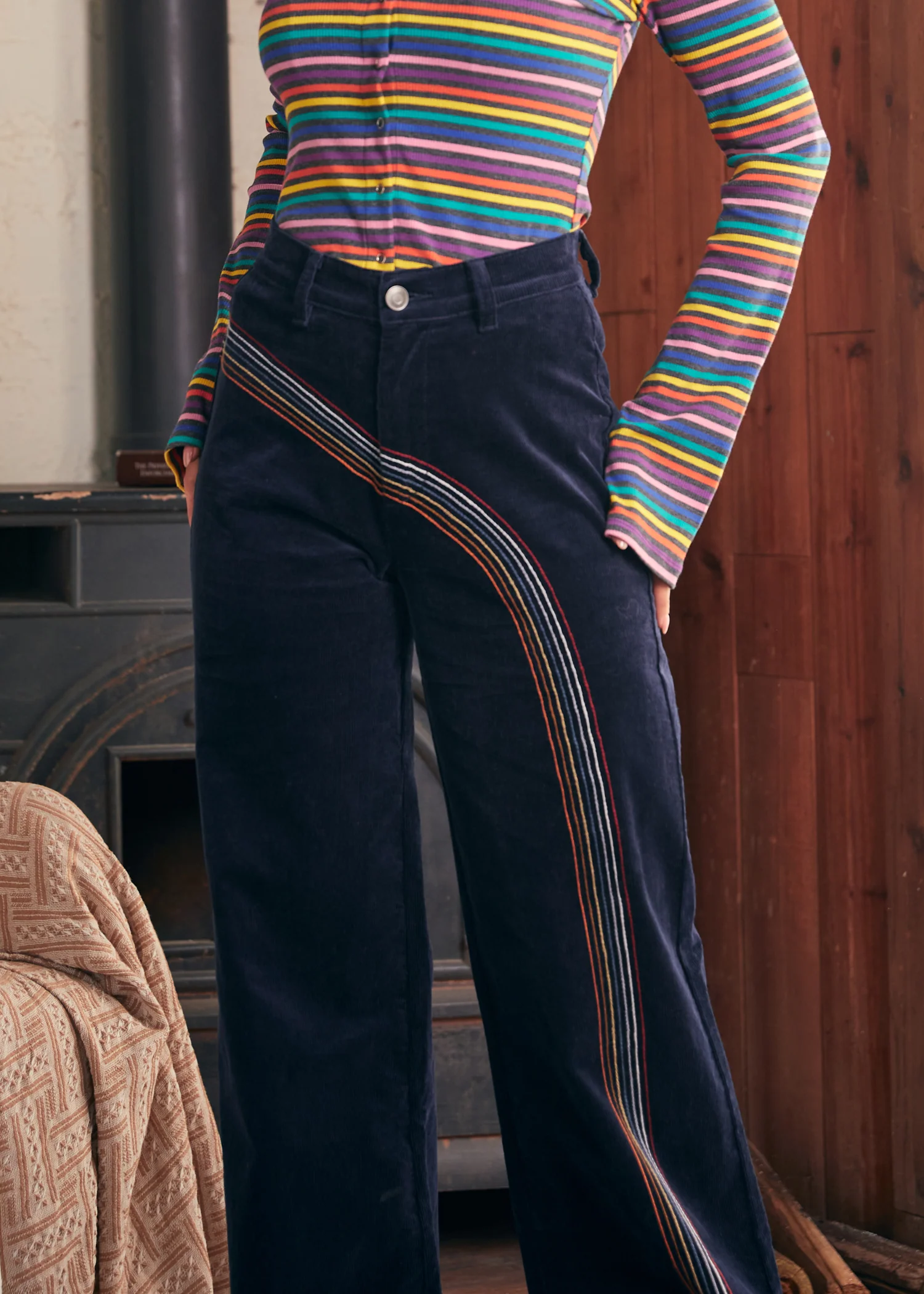 Rainbow With Me Corduroy Pants - Image 5