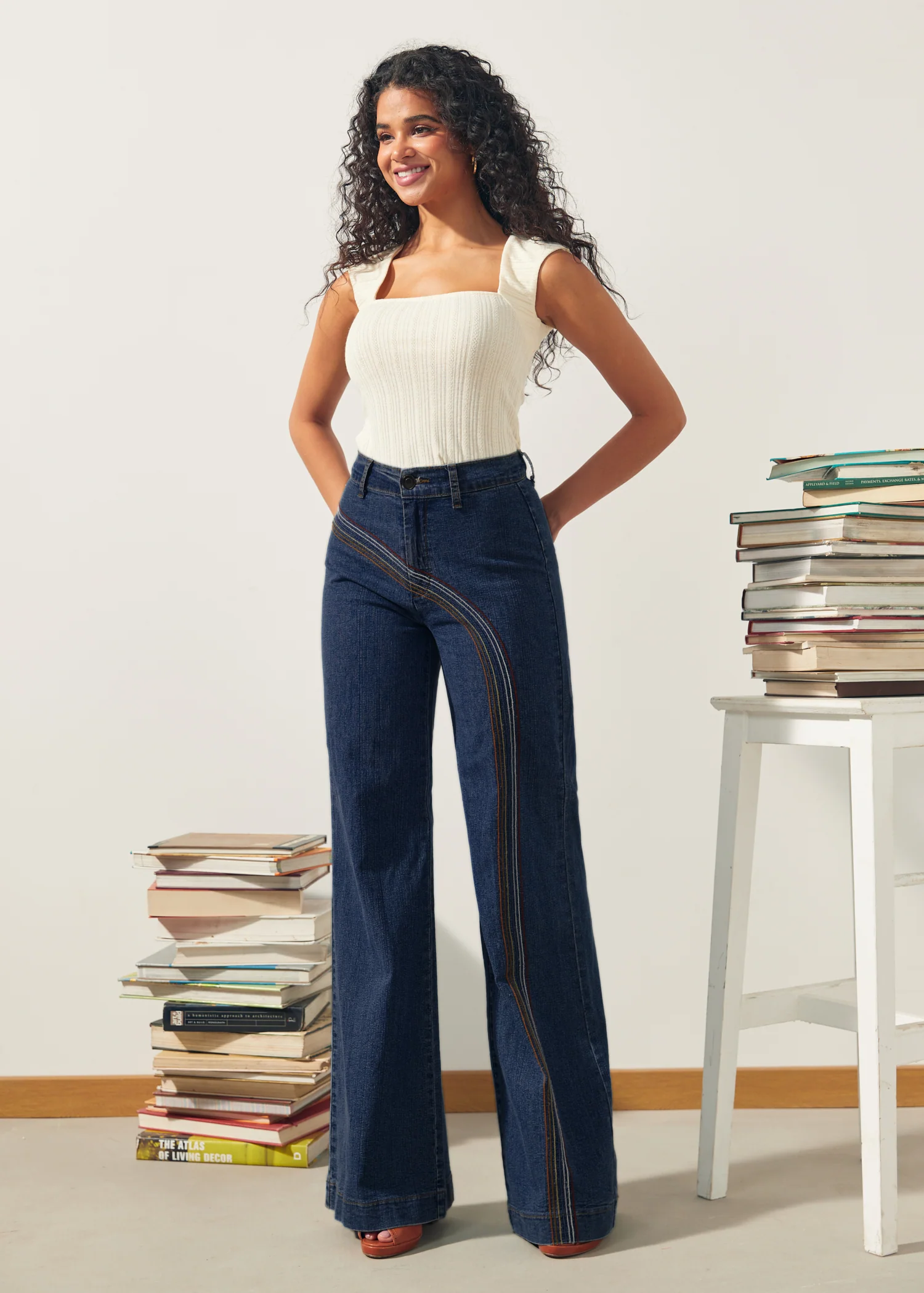 Rainbow With Me Wide-Leg Jeans - Image 3
