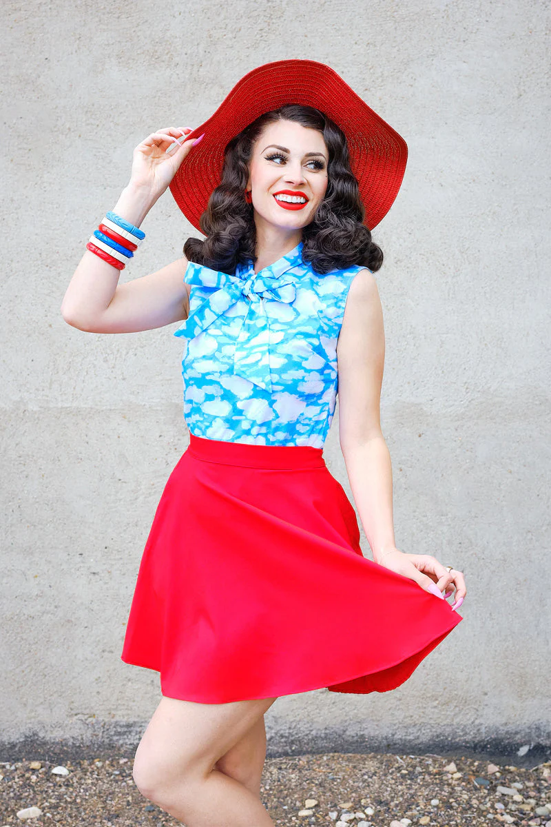 Red Skater Skirt - Image 2