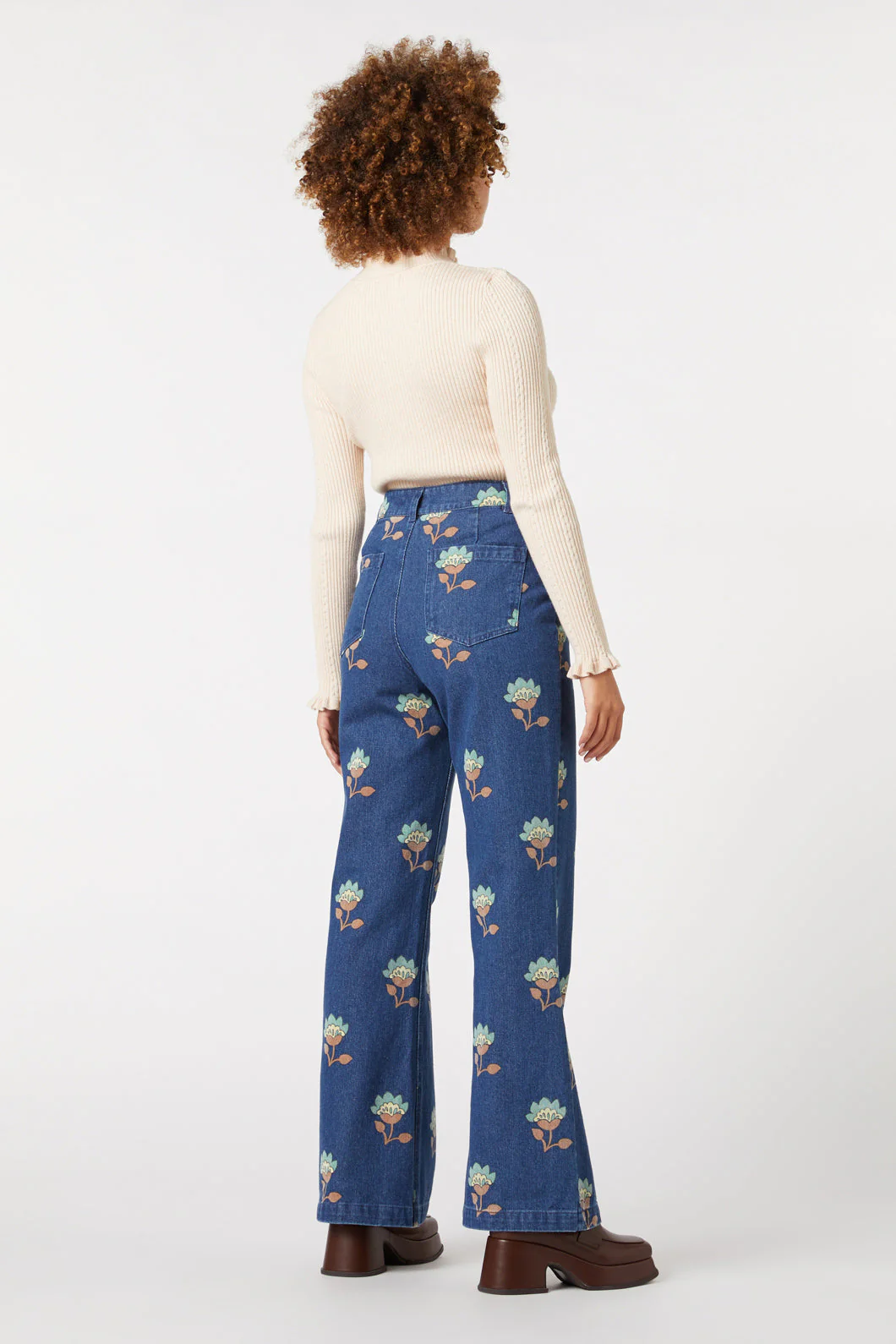 Retro Flora Flare Jean - Image 4