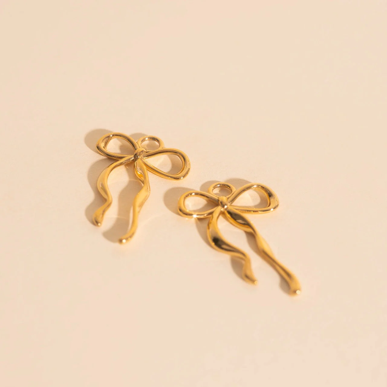 Ribbon Bow Huggie Hoop Charms - Image 4