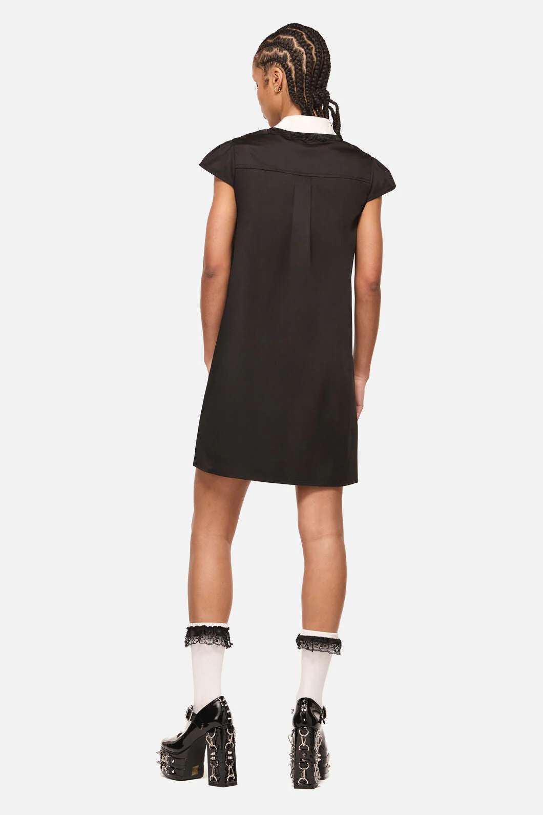 Seance Contrast Goth Mini Dress - Image 4