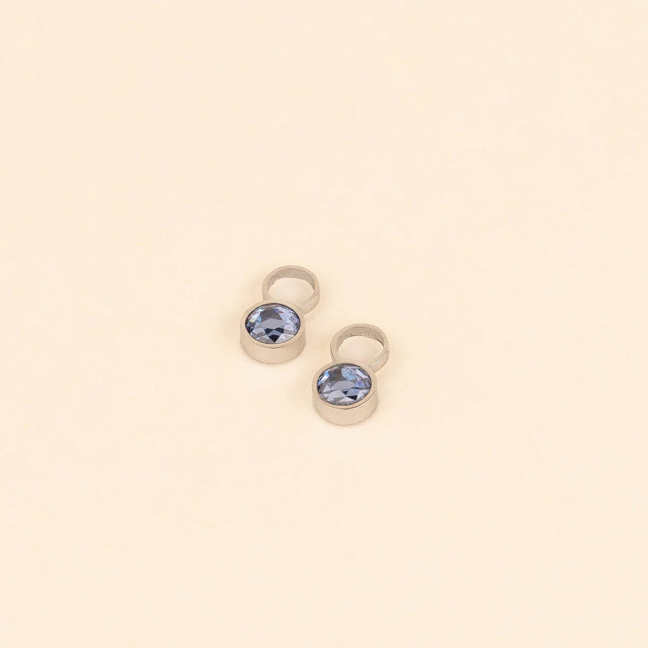 September Birthstone Huggie Hoop Charms - Image 4