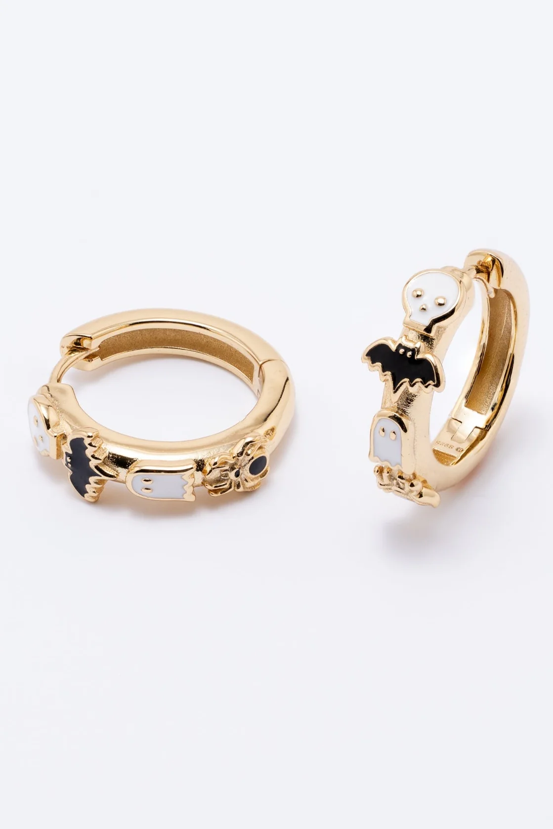 Spooky Huggie Hoop Earrings