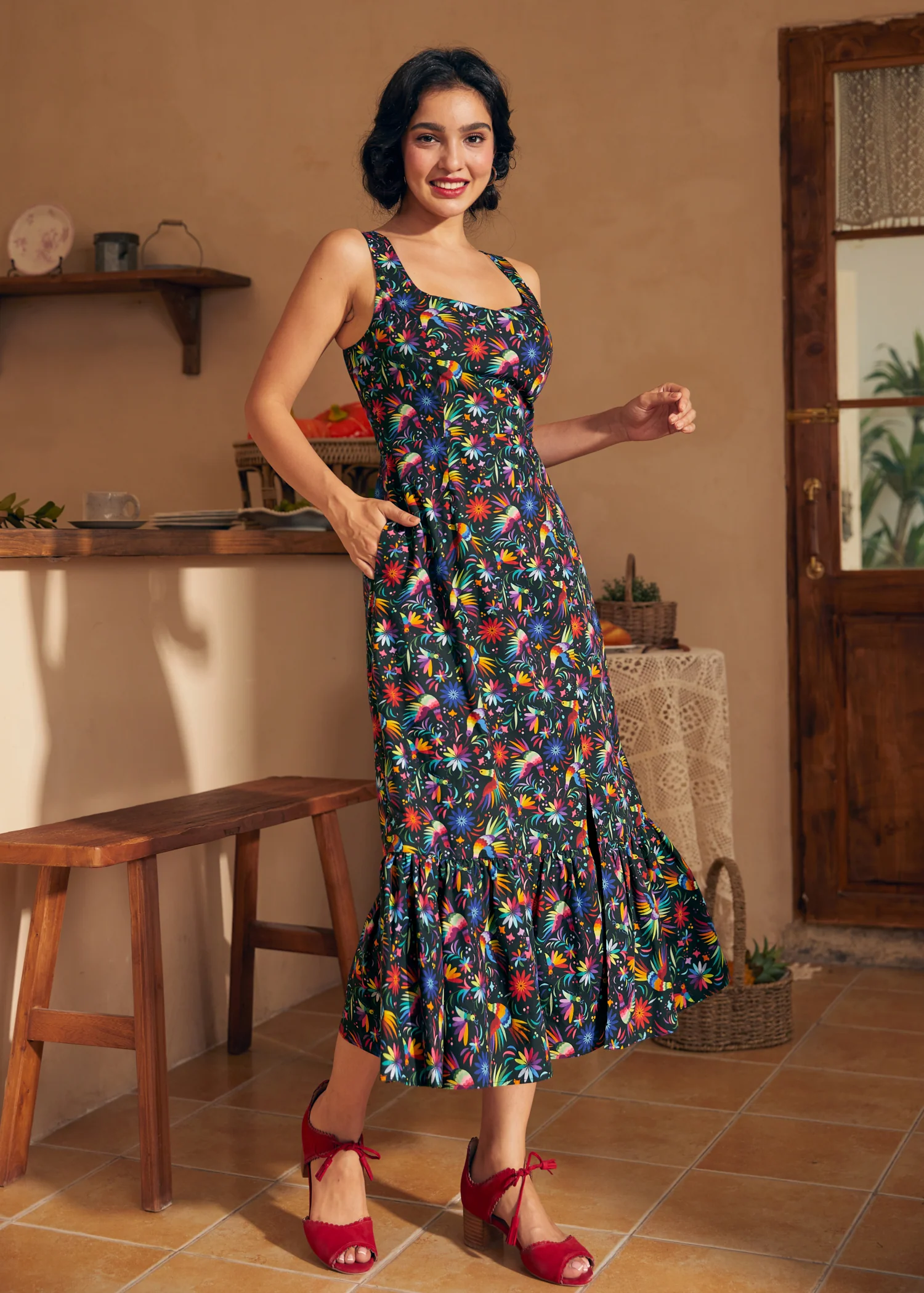 Riviera Stroll Midi Dress - Image 4