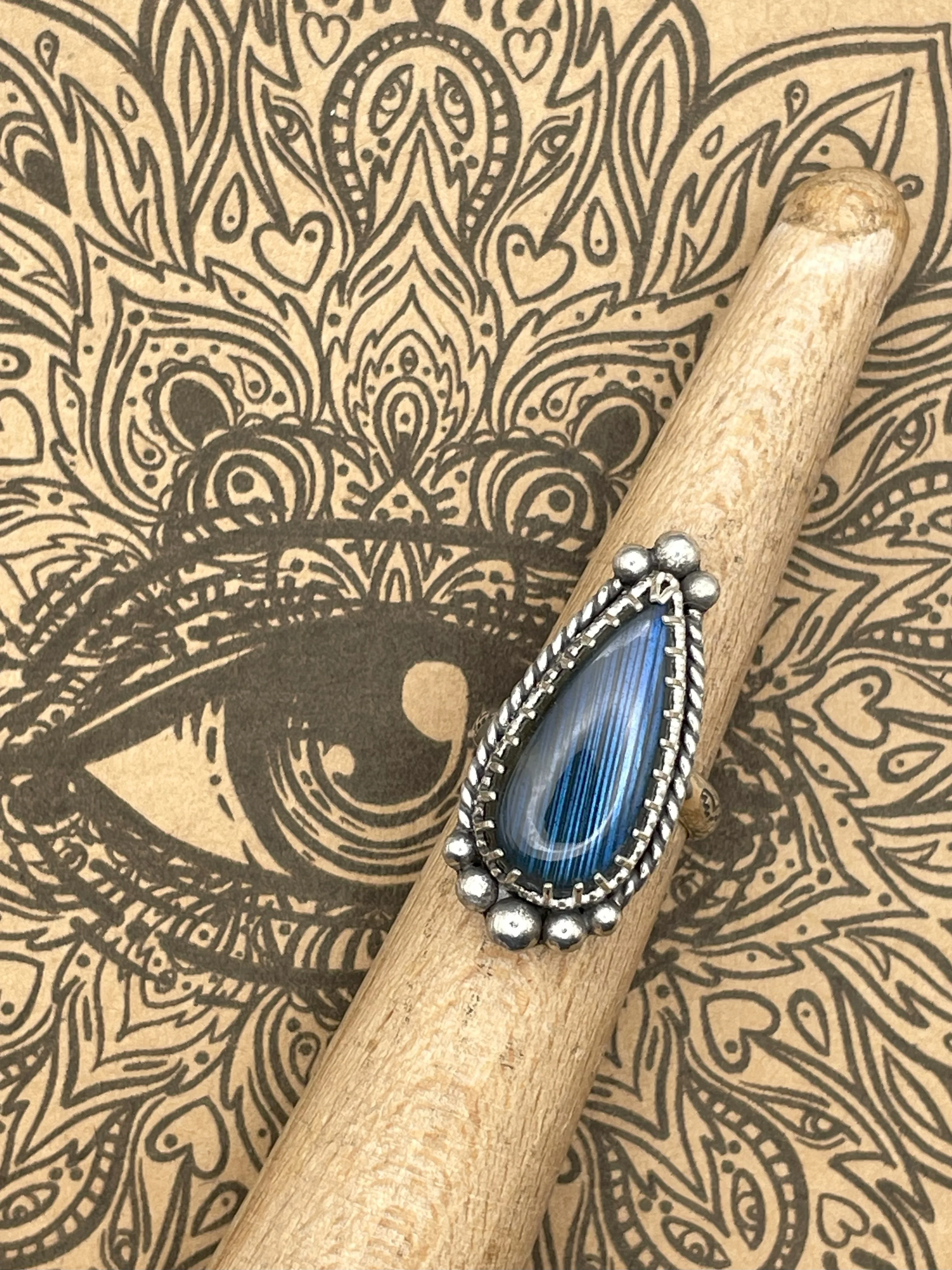 Sterling Silver Labradorite Ring