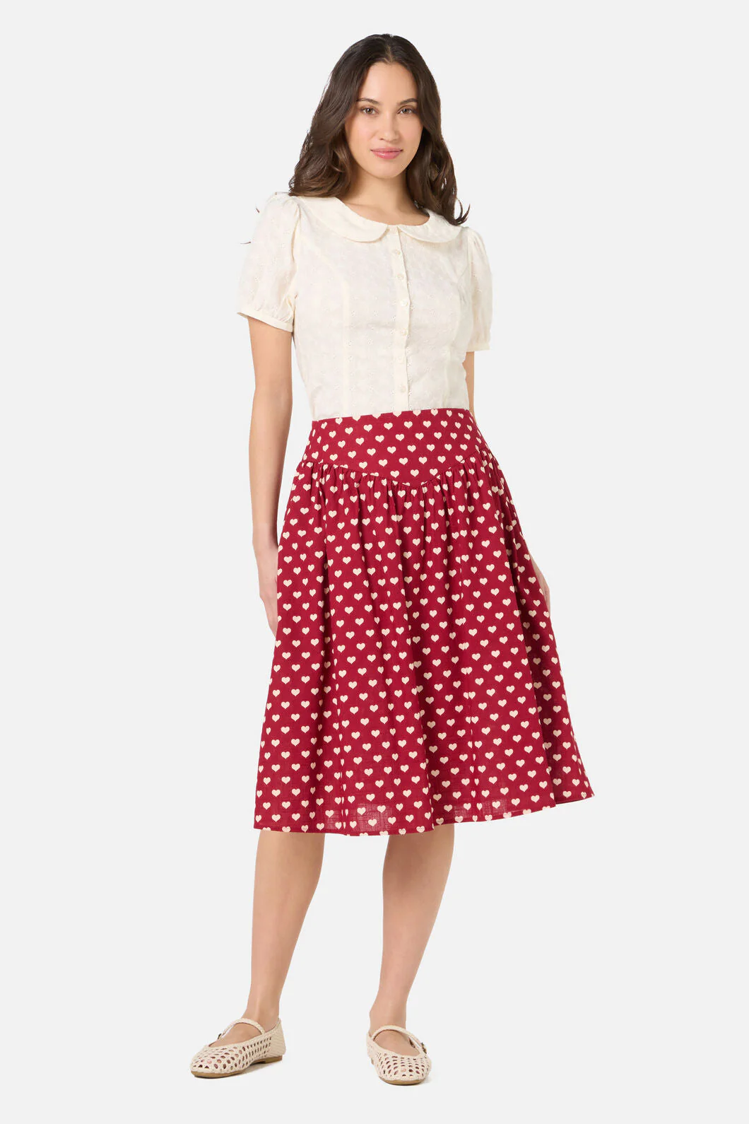 Sweet Heart Gathered Skirt - Image 3
