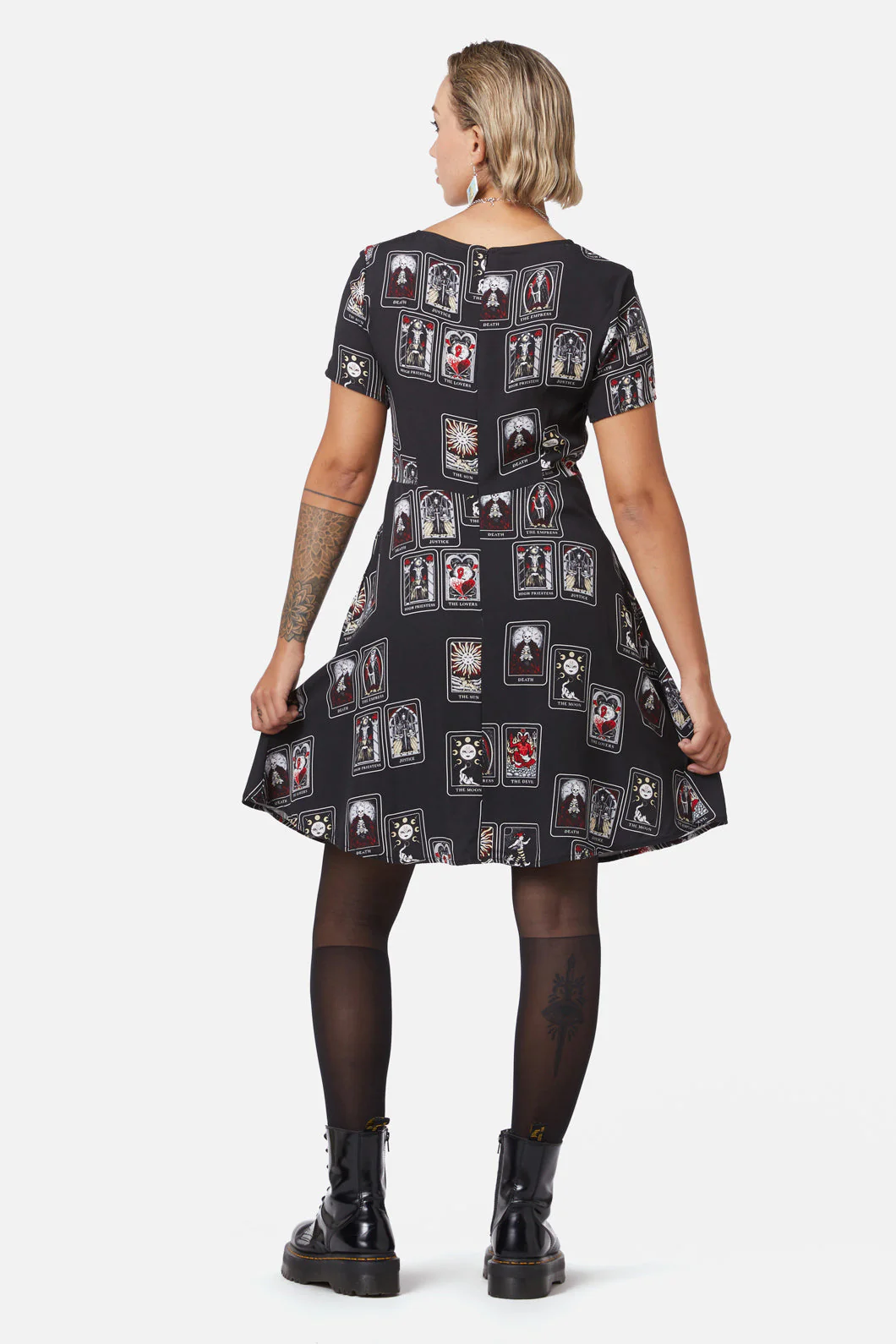 Tarot Spread Print Dress - Image 5