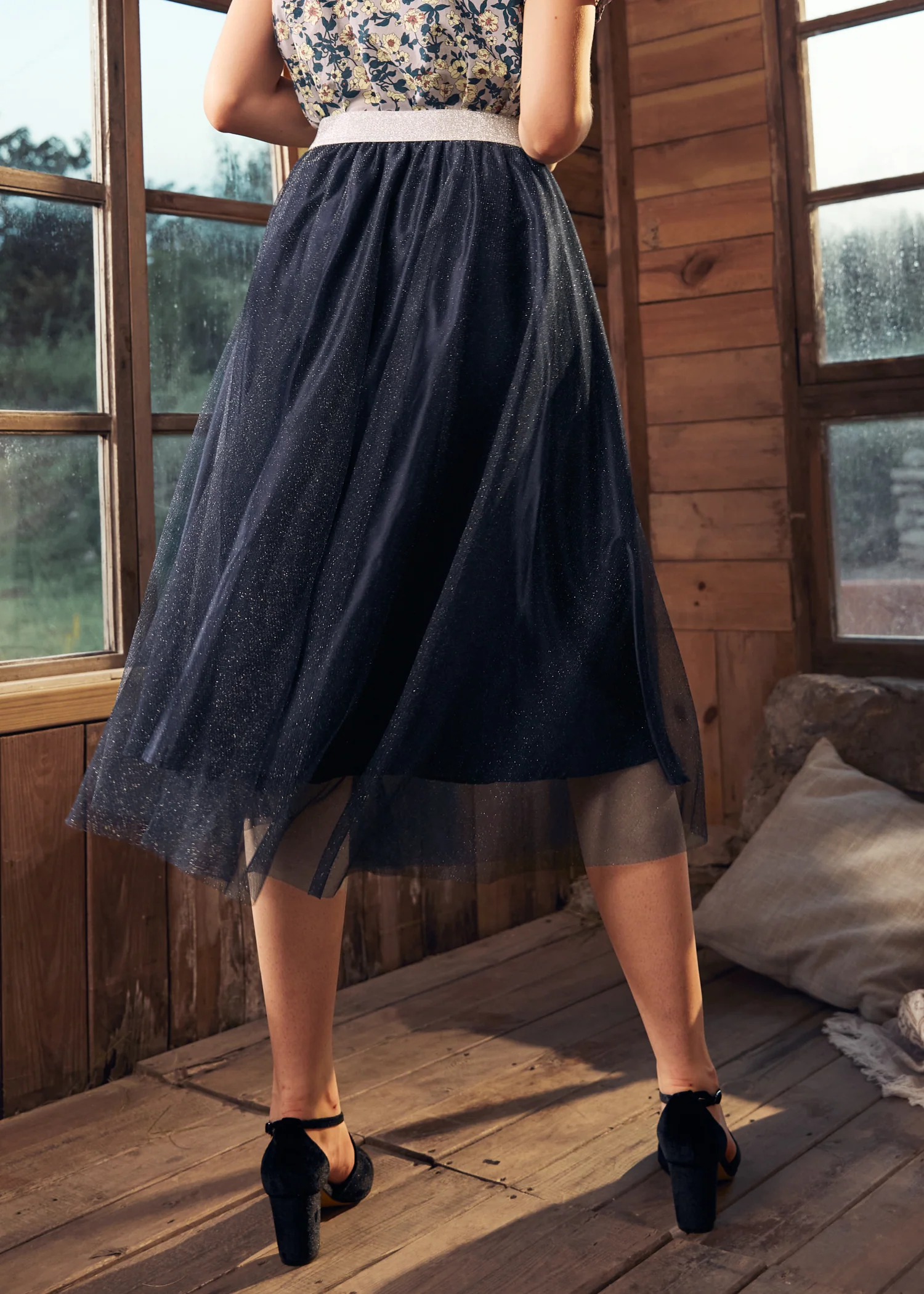 Time Capsule Tulle Midi Skirt - Image 5