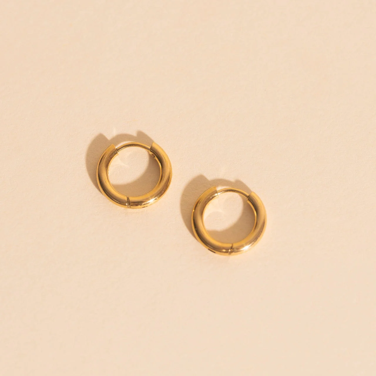 Titanium Mini Rounded Huggie Hoop Earrings - Image 5