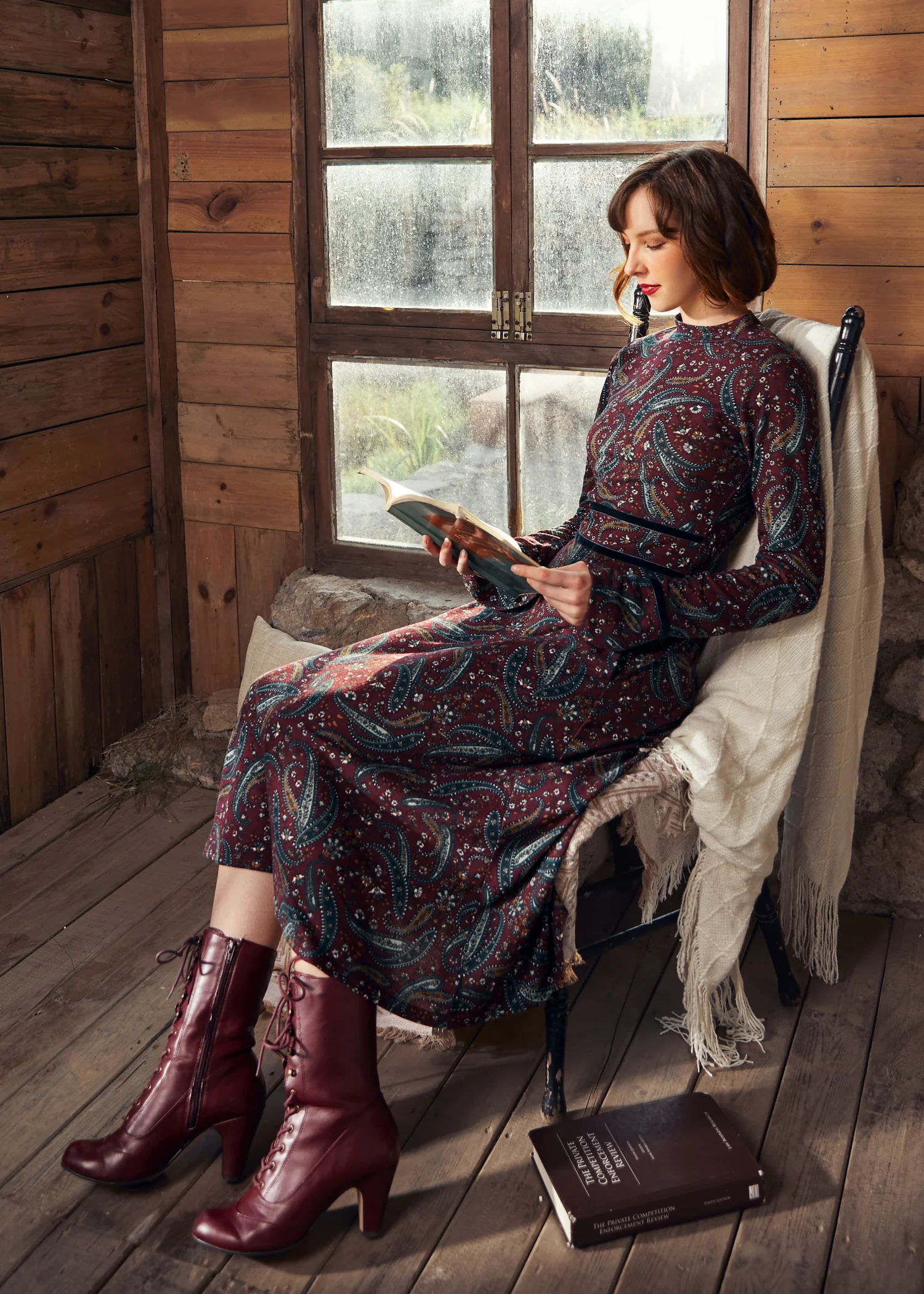Garden Party Tapestry Midi Dress - Image 9