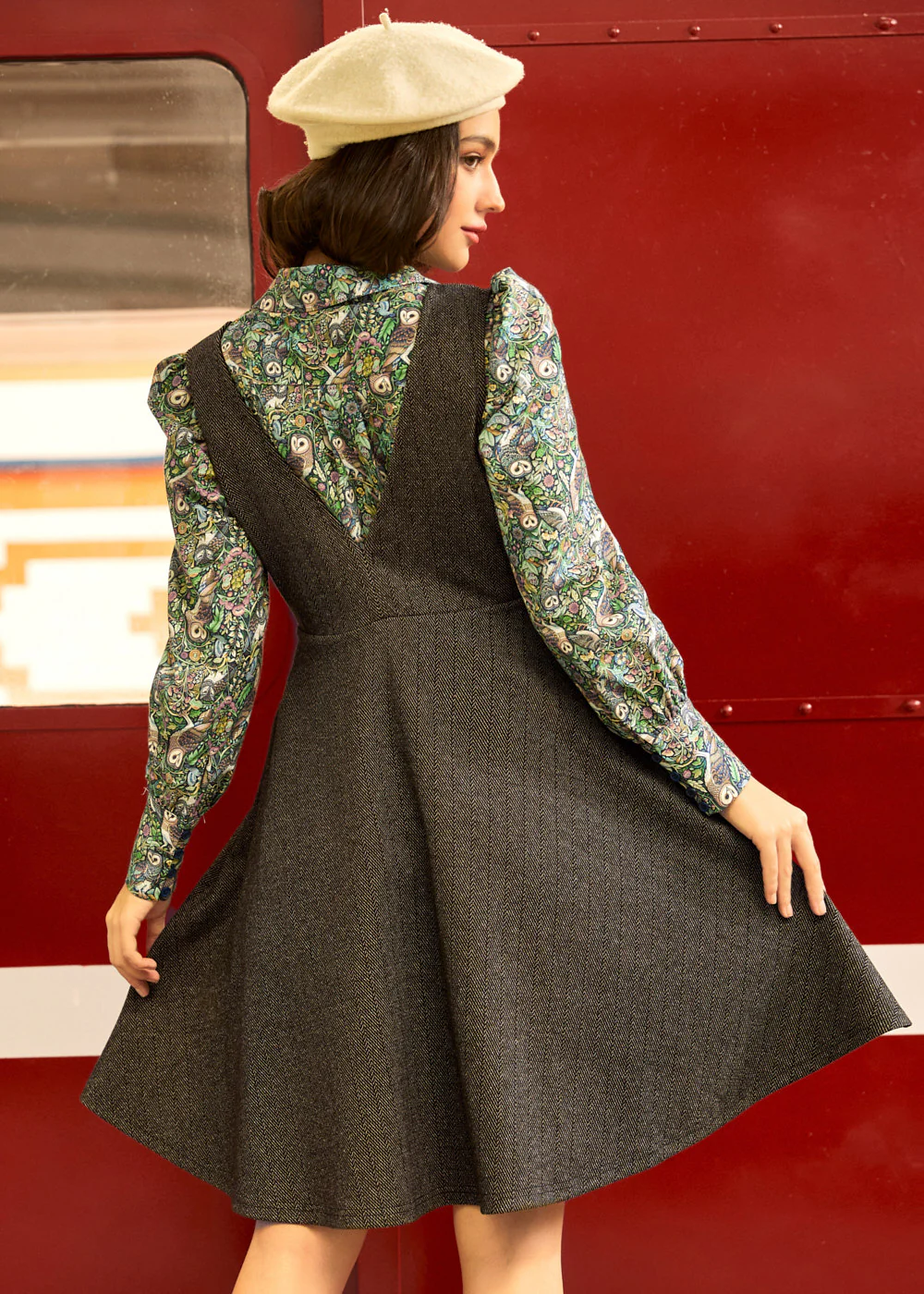 Chevrons Before Coffee Jumper Dress - Image 3
