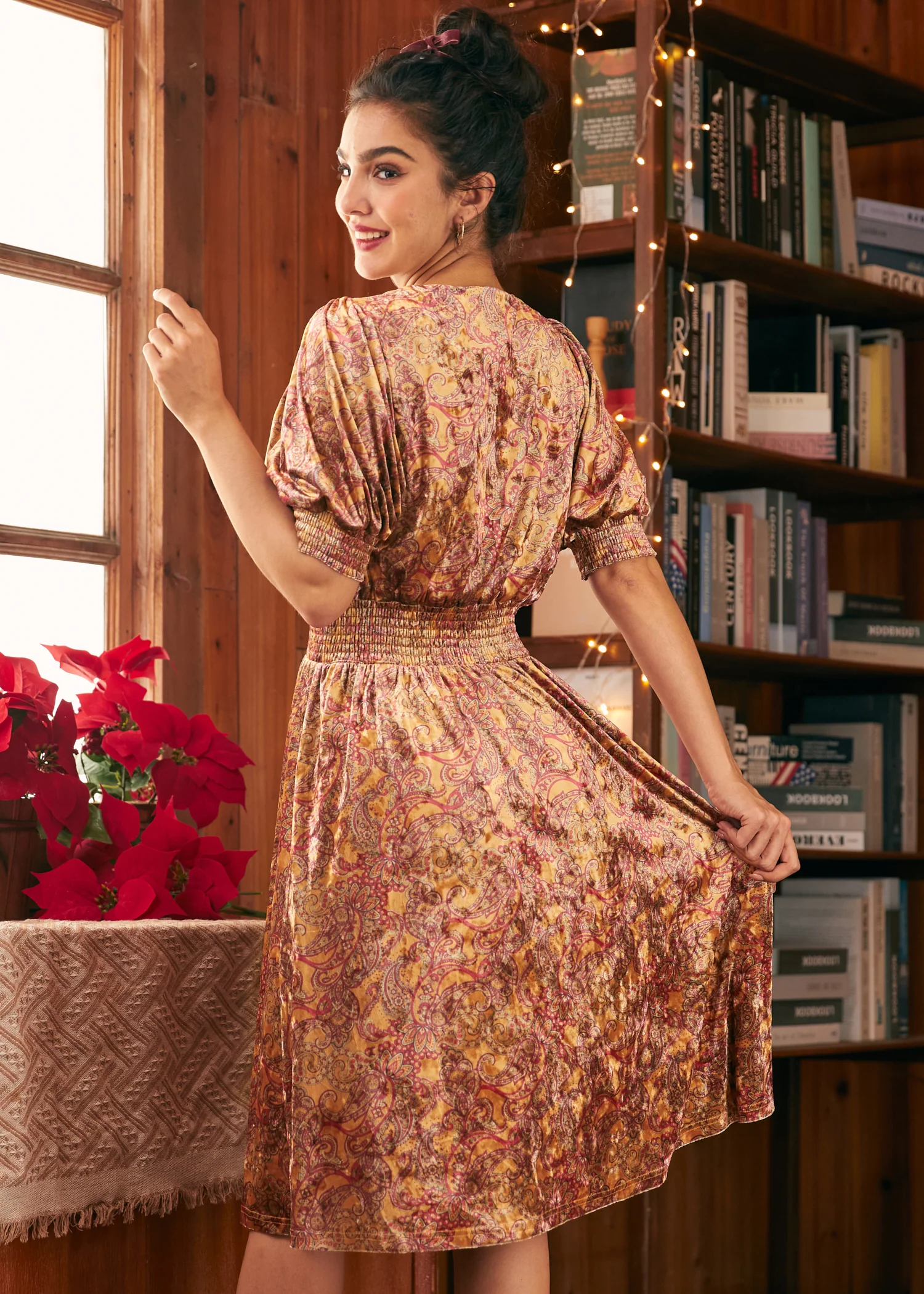 Bohemian Rhapsody Balloon Sleeve Dress - Image 3