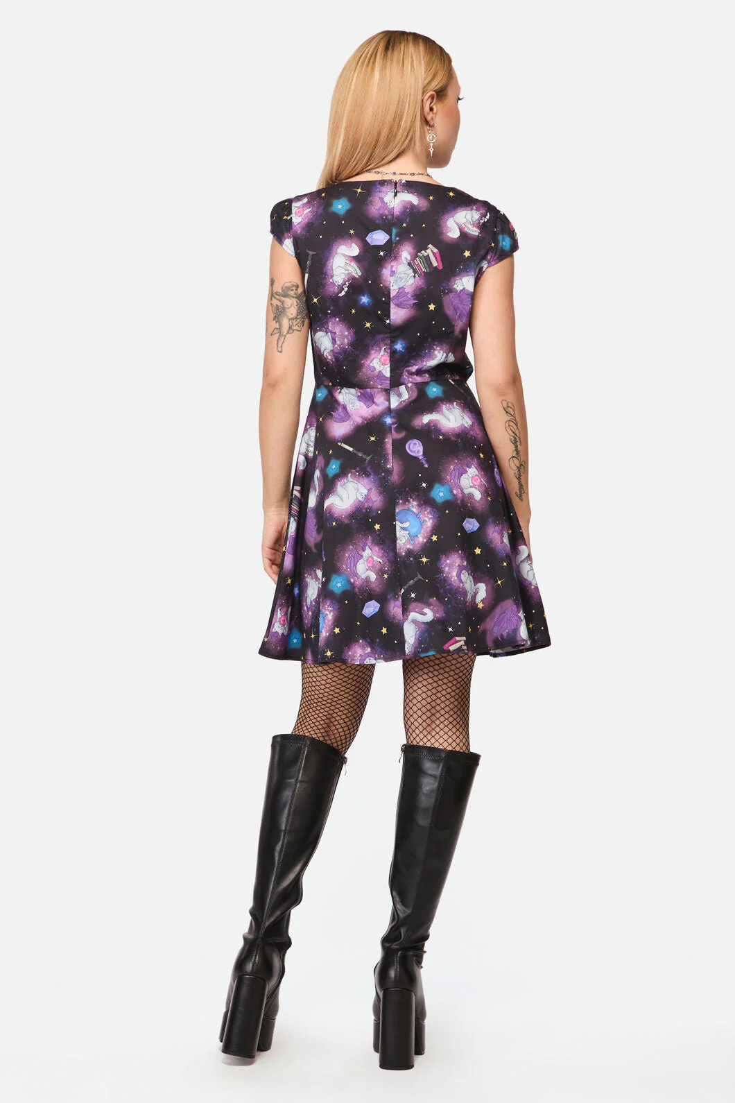 Witches Familiar Short Sleeve Dress - Image 5